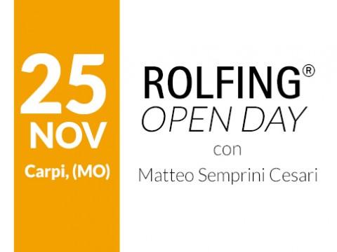 Open Day di Rolfing® - 25 Novembre Open Day di Rolfing - 25 Novembre a Carpi