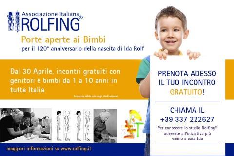 Maggio: il Rolfing ® S.I. incontra i bambini Maggio: il Rolfing S.I. incontra i bambini