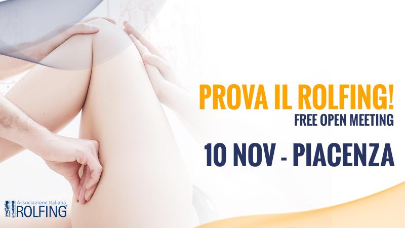 Prova il Rolfing! Free Open Meeting a Piacenza Prova il Rolfing! Free Open Meeting a Piacenza