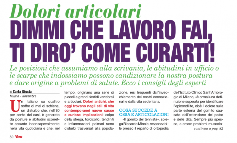 Dolori articolari: dimmi che lavoro fai, ti dirà come curarti!